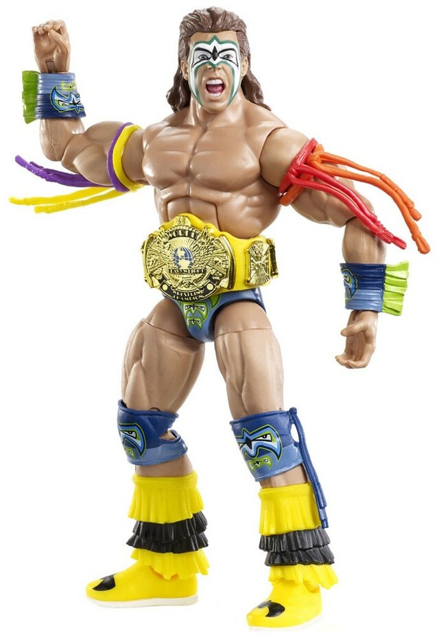 2018 WWE Mattel Elite Collection Hall of Champions Series 3 Ultimate Warrior [With Yellow Strap Belt, Exclusive]