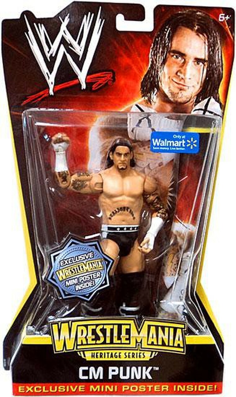2011 WWE Mattel Basic WrestleMania Heritage Series 2 CM Punk [Exclusive]