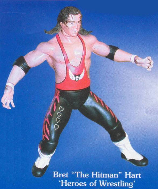 Unreleased WWF Playmates Toys Heroes of Wrestling Bret "The Hitman" Hart Heroes of Wrestling