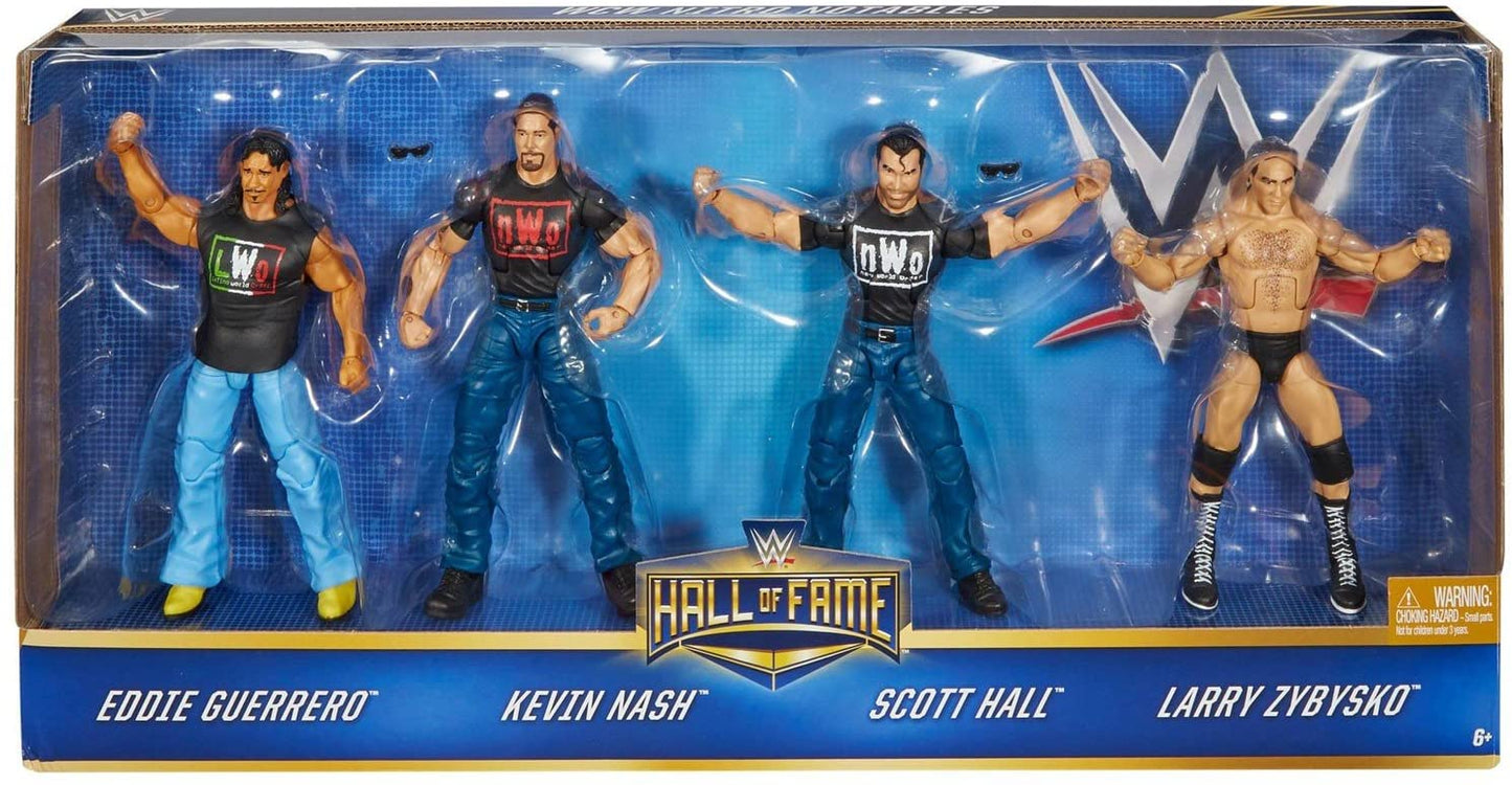 2017 WWE Mattel Elite Collection Hall of Fame Multipack: WCW Nitro Notables: Eddie Guerrero, Kevin Nash, Scott Hall & Larry Zybysko [Exclusive]