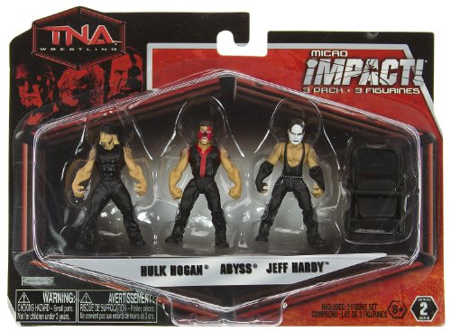 2010 TNA Wrestling Jakks Pacific Micro Impact! Series 2 Hulk Hogan, Abyss & Jeff Hardy