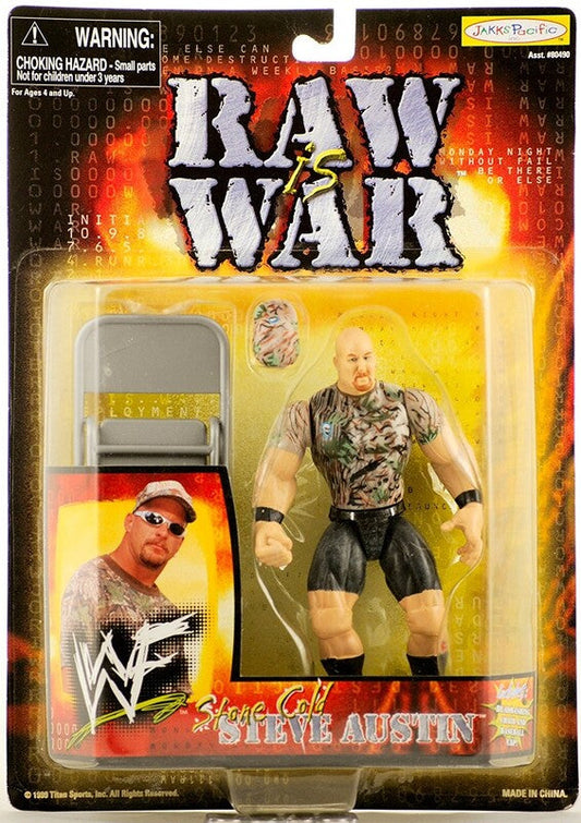 1999 WWF Jakks Pacific Raw Is War Stone Cold Steve Austin