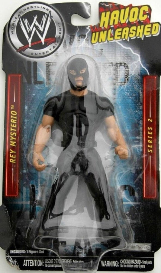 2006 WWE Jakks Pacific Bone-Crunching Action Havoc Unleashed Series 2 Rey Mysterio