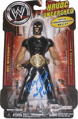 2006 WWE Jakks Pacific Bone-Crunching Action Havoc Unleashed Series 2 Rey Mysterio [With Championship]