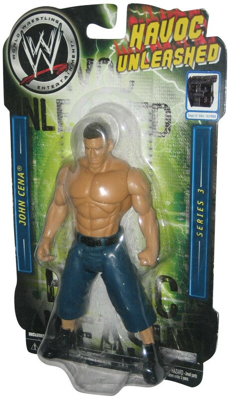 2007 WWE Jakks Pacific Bone-Crunching Action Havoc Unleashed Series 3 John Cena