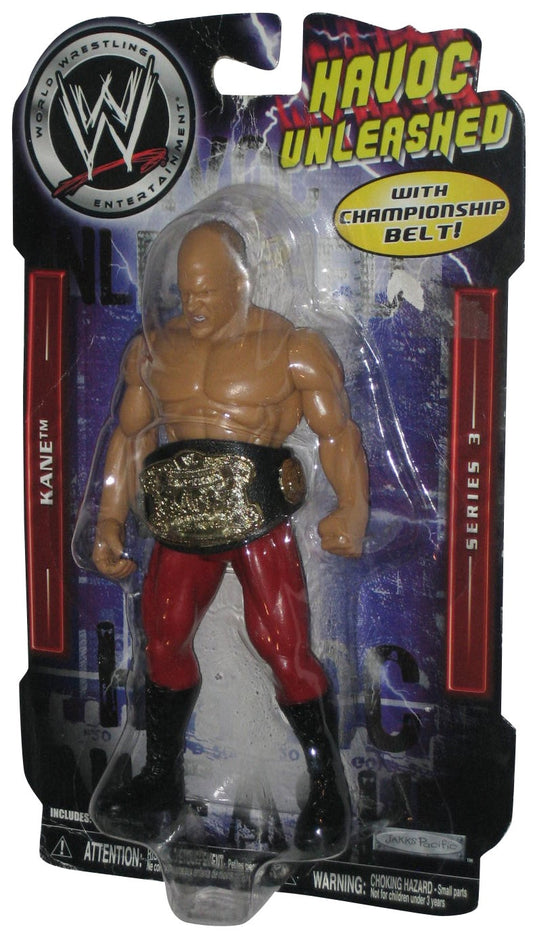 2007 WWE Jakks Pacific Bone-Crunching Action Havoc Unleashed Series 3 Kane [With Championship]