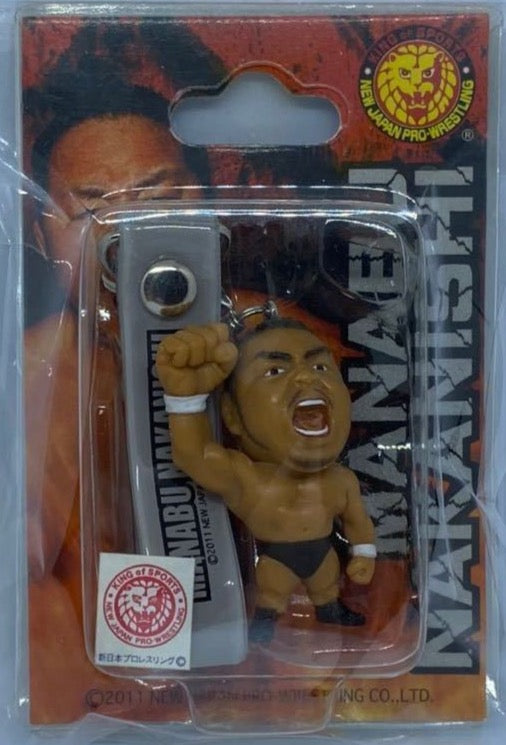 2011 NJPW CharaPro Manabu Nakanishi Mini Big Head Figure Strap