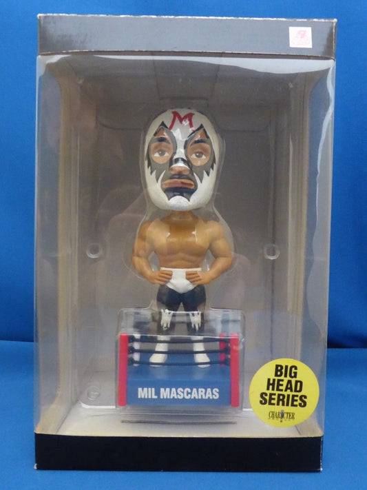 CharaPro Big Head Series Mil Mascaras [In White Ring Gear]