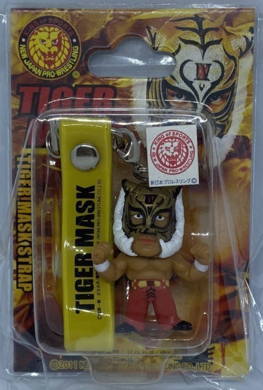 2011 NJPW CharaPro Tiger Mask IV Mini Big Head Figure Strap