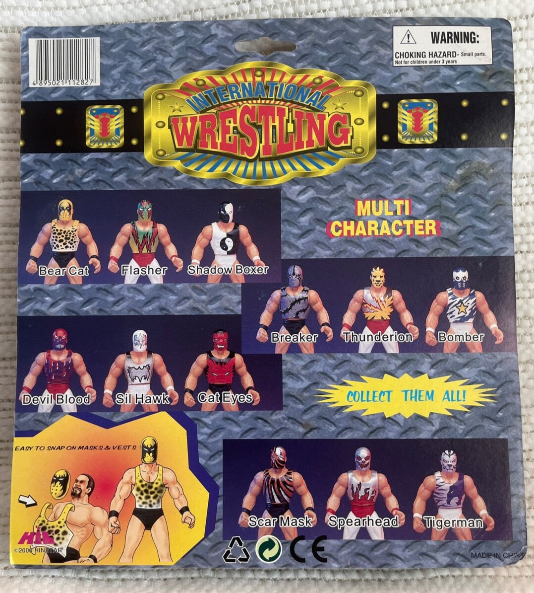 2000 Hinstar International Wrestling Bootleg/Knockoff Multi Character Wrestler 2-Pack