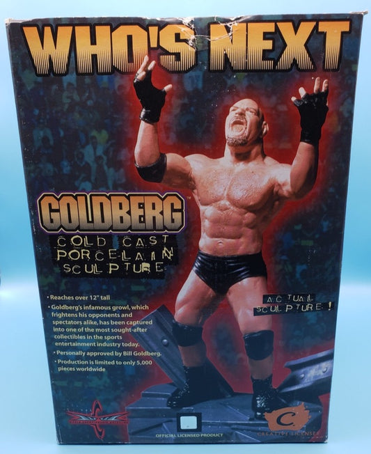 1999 WCW Creative Licenses Goldberg Cold Cast Porcelain Sculpture