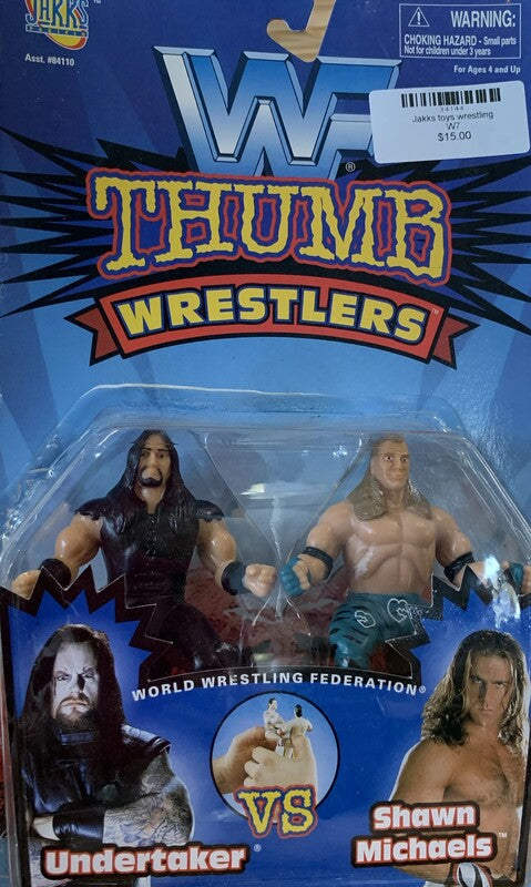 1997 WWF Jakks Pacific Thumb Wrestlers: Undertaker vs. Shawn Michaels