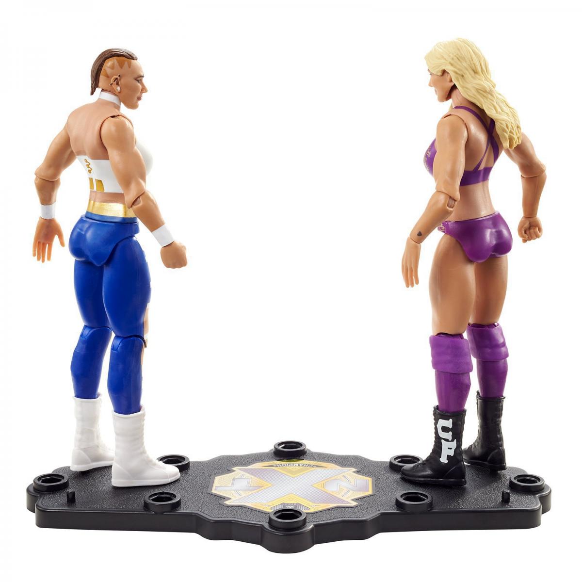 2021 WWE Mattel Basic Championship Showdown Series 7 Rhea Ripley vs. Charlotte Flair