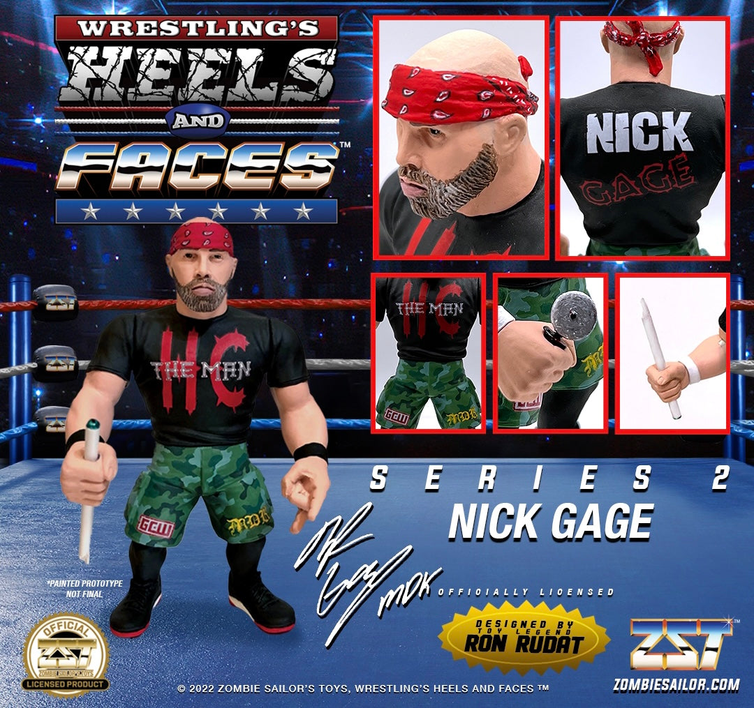 2023 GCW Zombie Sailor's Toys Wrestling's Heels & Faces Series 2 Nick Gage