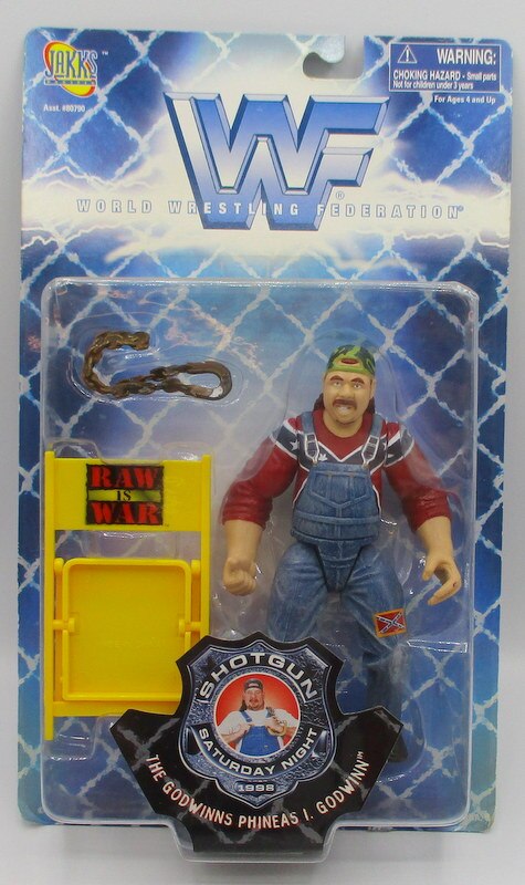 1998 WWF Jakks Pacific Shotgun Saturday Night Series 1 Phineas I. Godw ...