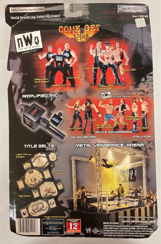 2002 WWE Jakks Pacific nWo "Back + Bad" R-3 Tech Hollywood Hulk Hogan [In Ring Gear]