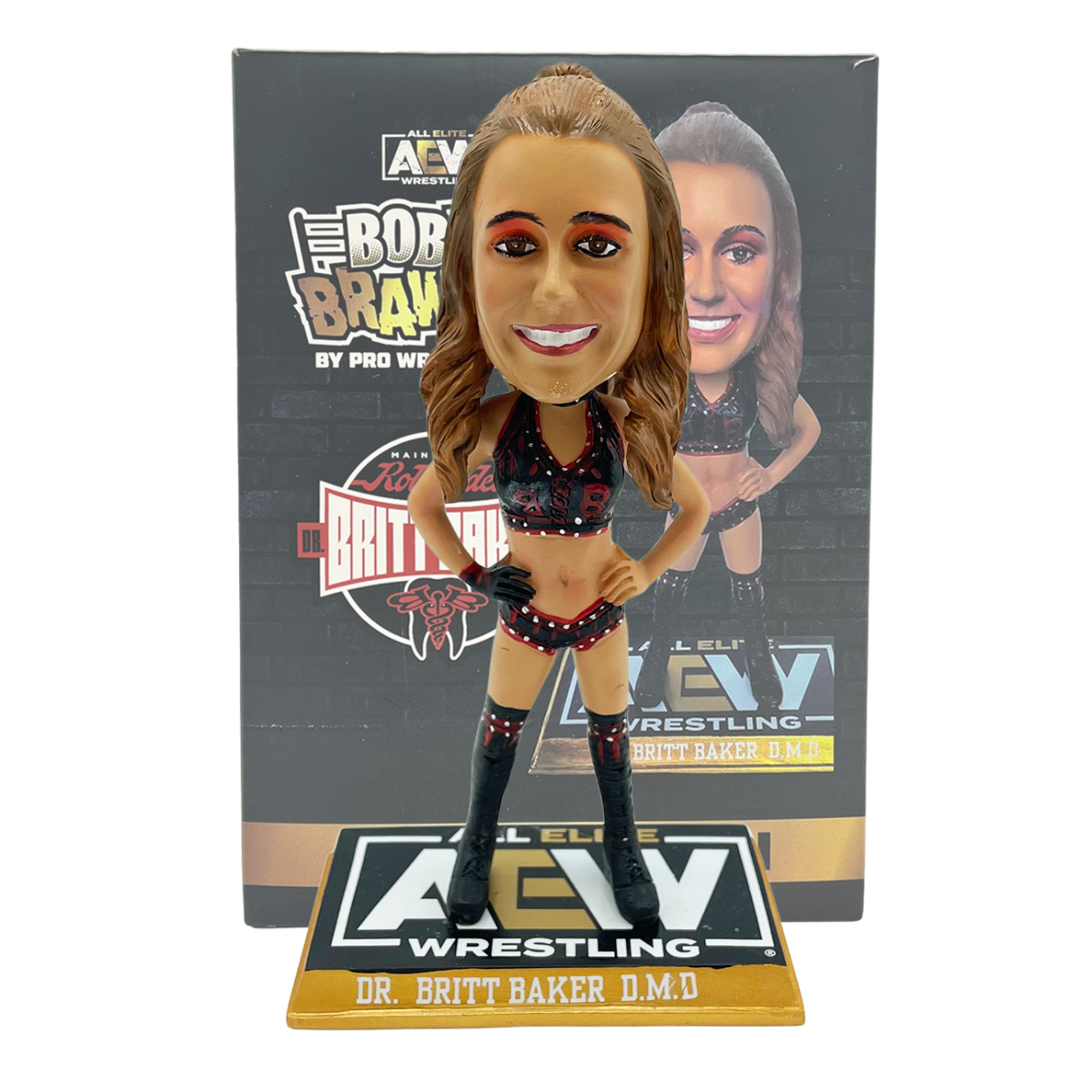 2022 AEW Pro Wrestling Tees Bobble Brawlers Dr. Britt Baker, D.M.D.