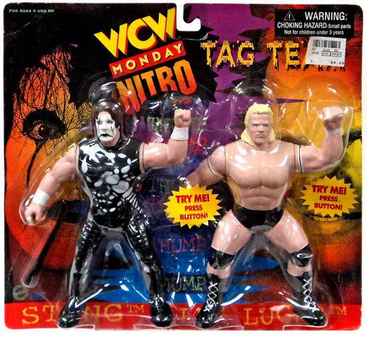 1997 WCW OSFTM Vibrating Tag Teams Sting & Lex Luger