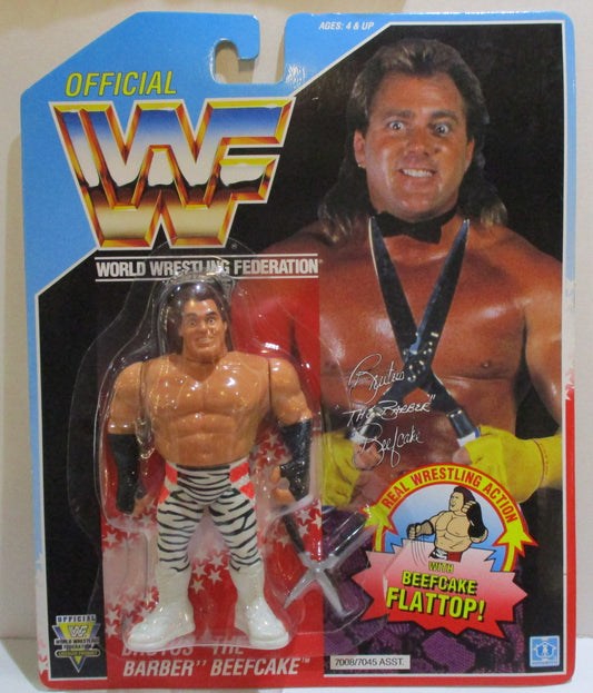 1992 WWF Hasbro Series 3 Brutus "The Barber" Beefcake with Beefcake Flattop!