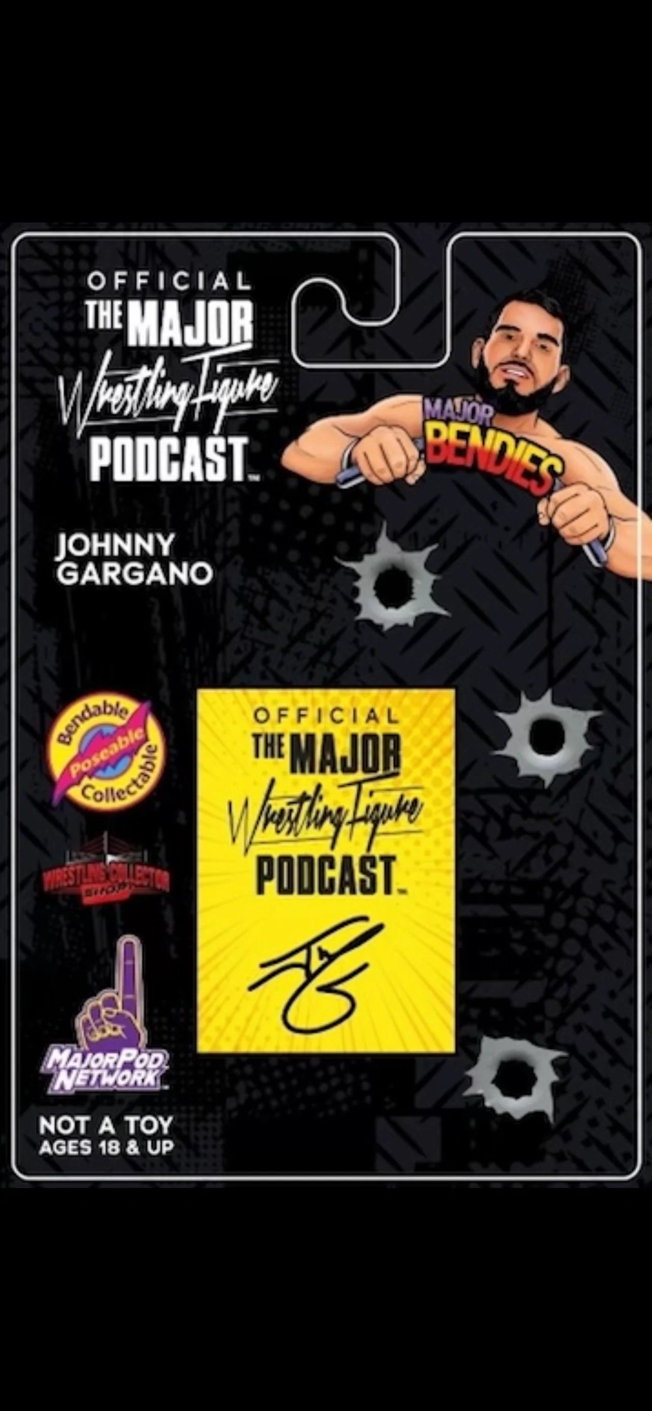 2022 Major Wrestling Figure Podcast Major Bendies Johnny Gargano [Exclusive]