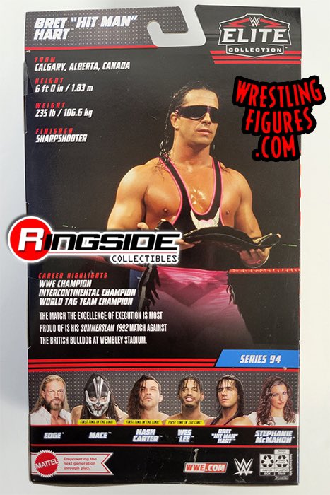 2022 WWE Mattel Elite Collection Series 94 Bret "Hit Man" Hart