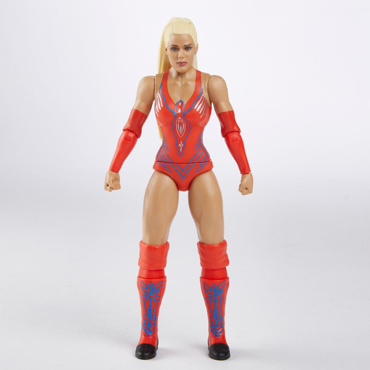 WWE Action Figure Lana - Serie Basic, DJR79 - Con Costume Ispirato A Dolph Ziggler E Capelli Lunghi - 4