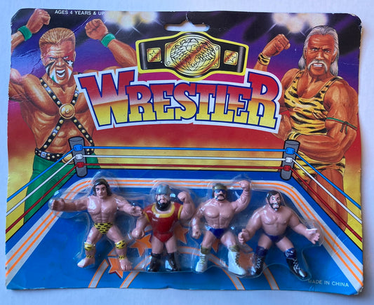 Wrestler Mini Bootleg/Knockoff 4-Pack: Jack Tiger, Wild Red, American Hero & Jim Hurricane