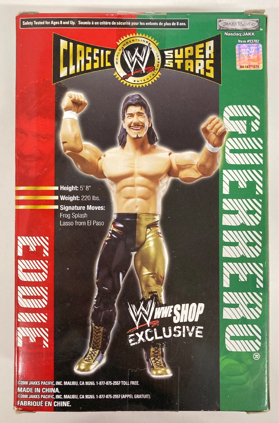 2008 WWE Jakks Pacific Classic Superstars WWE Shop Exclusive Eddie Gue –  Wrestling Figure Database