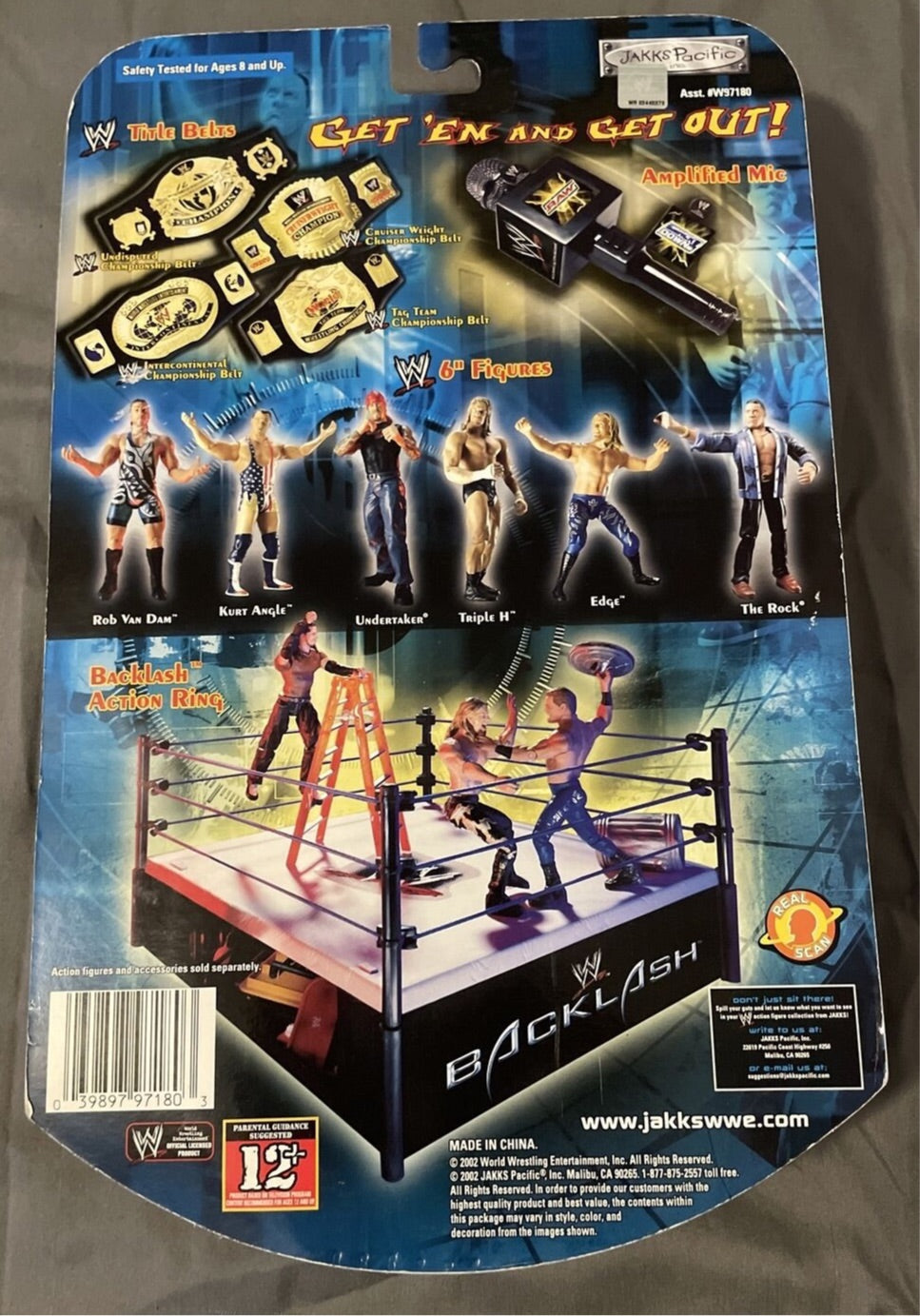 2002 WWE Jakks Pacific Grudge Brawlers Christian [Exclusive