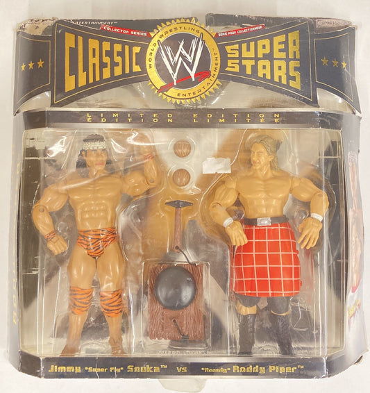 2005 WWE Jakks Pacific Classic Superstars 2-Packs Series 2 Jimmy "Super Fly" Snuka vs. Rowdy Roddy Piper