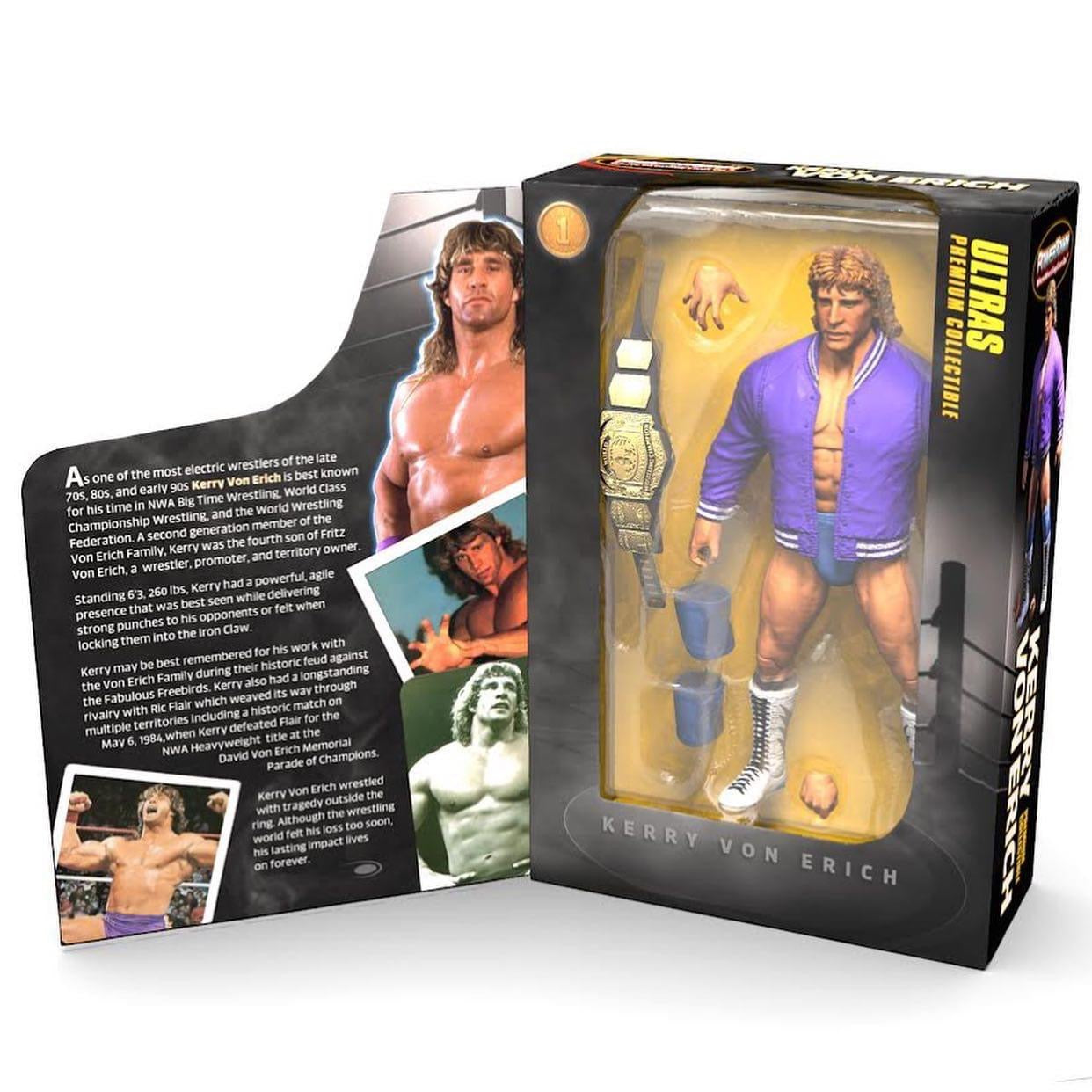 Powertown Wrestling Figures Ultras online Series 1 Kerry Von Erich Figure MOC