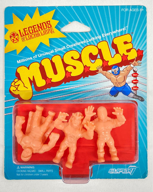 2018 Super7 Legends of Lucha Libre M.U.S.C.L.E. Tinieblas Jr., Blue Demon Jr. & Konnan