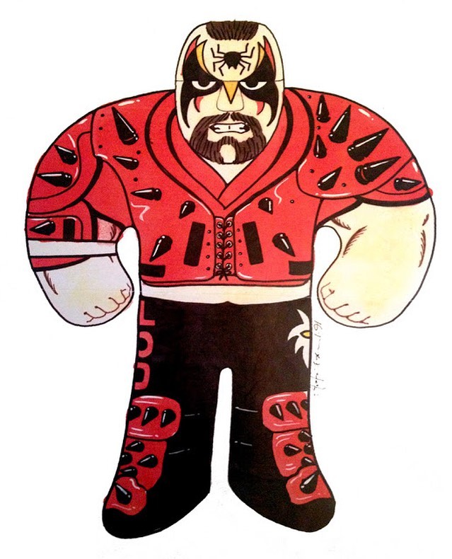 1991 WWF Tonka Wrestling Buddies Legion of Doom Animal Original Sketch