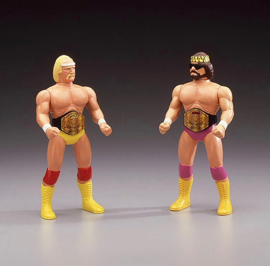 Unreleased WWF LJN MuscleGrip Hulk Hogan & Macho Man Randy Savage