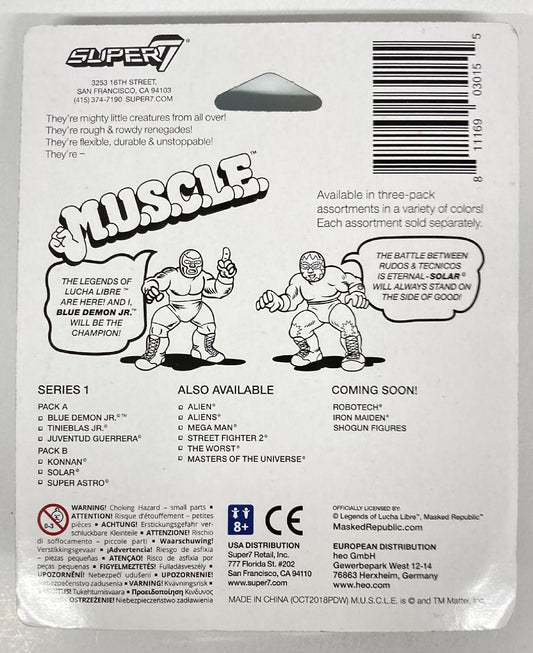 2018 Super7 Legends of Lucha Libre M.U.S.C.L.E. Solar, Juventud Guerrera & Super Astro