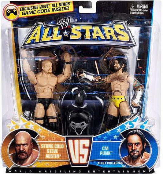 2011 WWE Mattel Elite Collection All-Stars Stone Cold Steve Austin vs. CM Punk