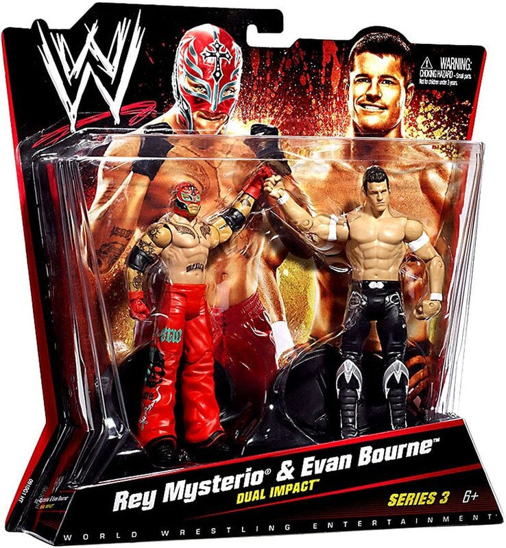 2010 WWE Mattel Basic Battle Packs Series 3 Rey Mysterio & Evan Bourne