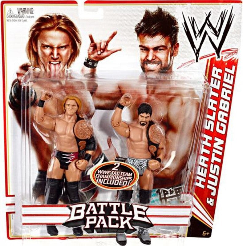2011 WWE Mattel Basic Battle Packs Series 14 Heath Slater & Justin Gabriel