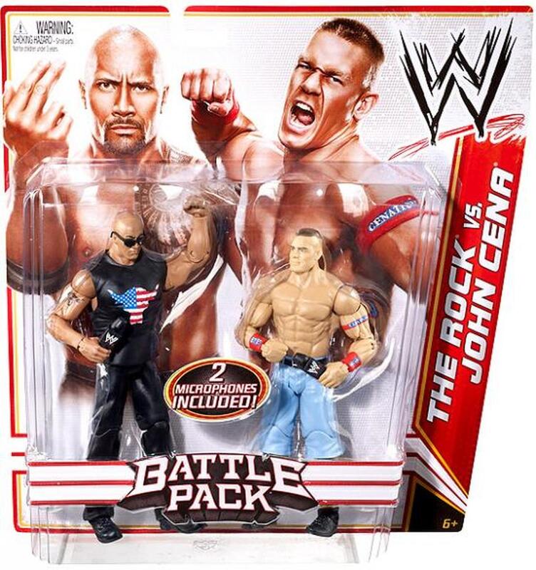 2011 WWE Mattel Basic Battle Packs Series 15 The Rock vs. John Cena