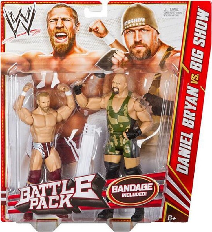 2012 WWE Mattel Basic Battle Packs Series 19 Daniel Bryan vs. Big Show ...