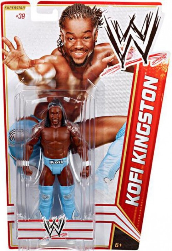 2012 WWE Mattel Basic Series 19 #39 Kofi Kingston