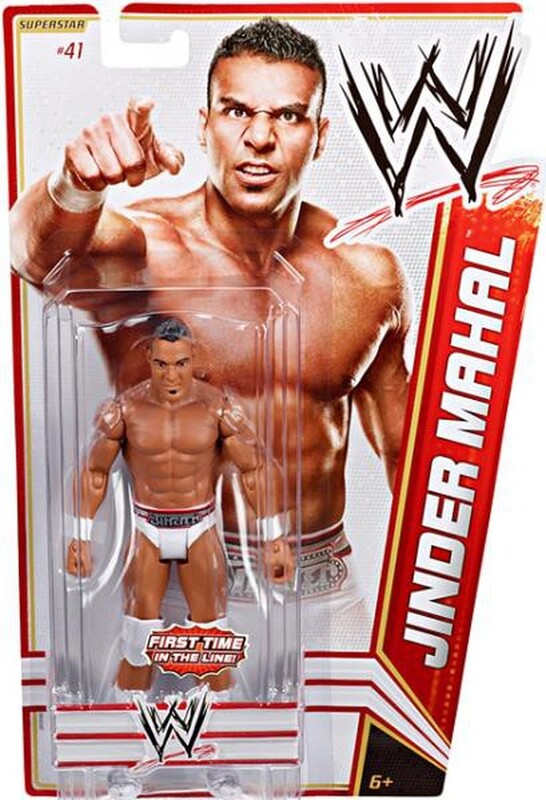 2012 WWE Mattel Basic Series 19 #41 Jinder Mahal – Wrestling Figure ...