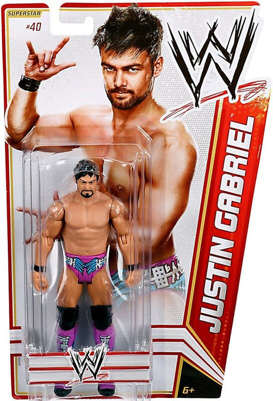 2012 WWE Mattel Basic Series 19 #40 Justin Gabriel