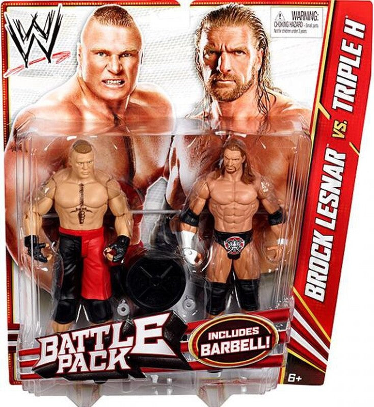 2012 WWE Mattel Basic Battle Packs Series 20 Brock Lesnar vs. Triple H