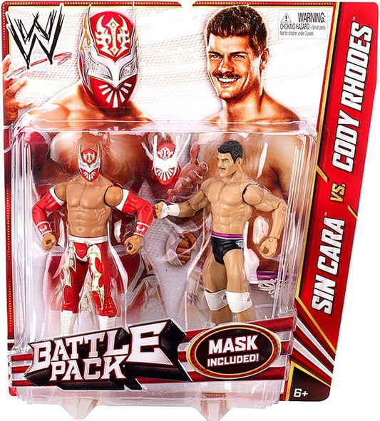 2013 WWE Mattel Basic Battle Packs Series 23 Sin Cara vs. Cody Rhodes