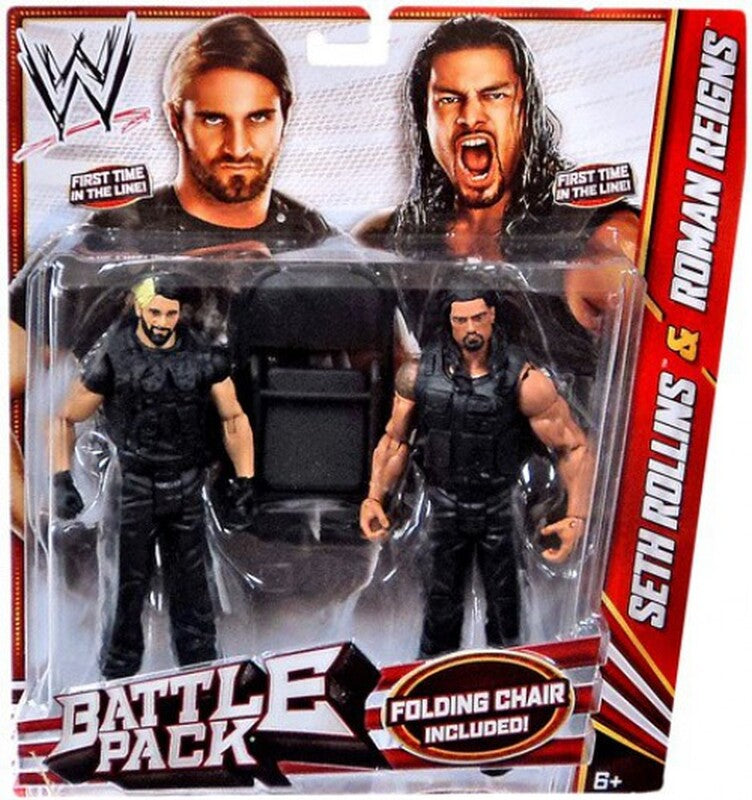 2013 WWE Mattel Basic Battle Packs Series 24 Seth Rollins & Roman Reigns