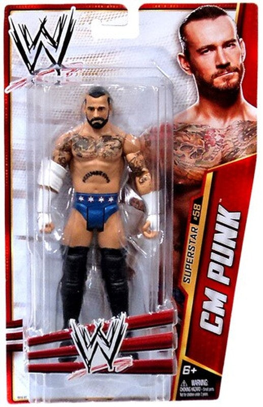 2013 WWE Mattel Basic Series 33 #58 CM Punk