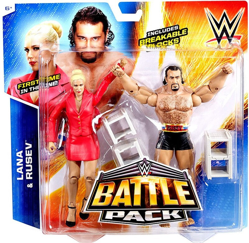 2015 WWE Mattel Basic Battle Packs Series 34 Lana & Rusev