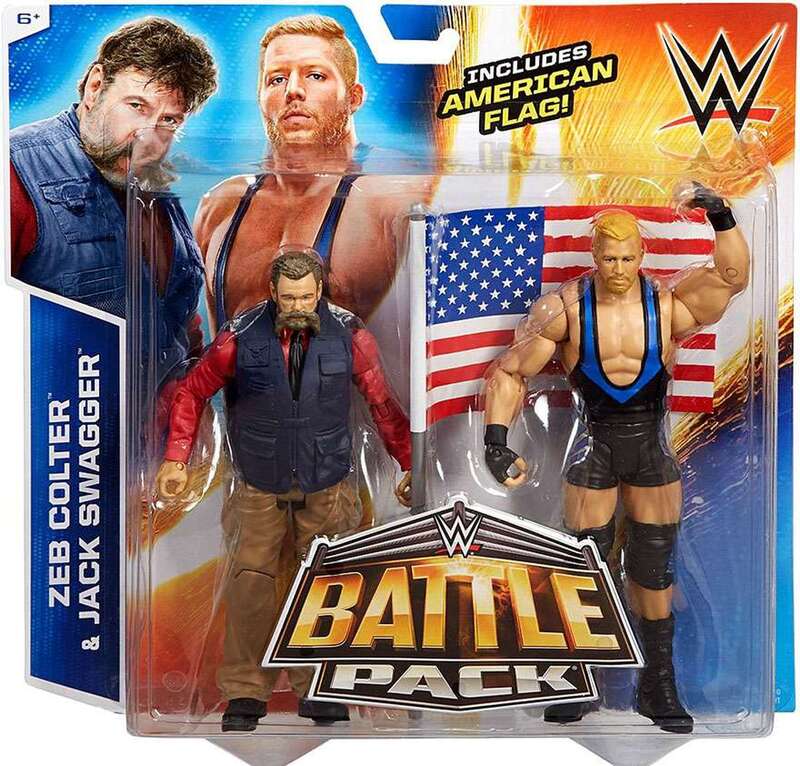 2015 WWE Mattel Basic Battle Packs Series 35 Zeb Colter & Jack Swagger