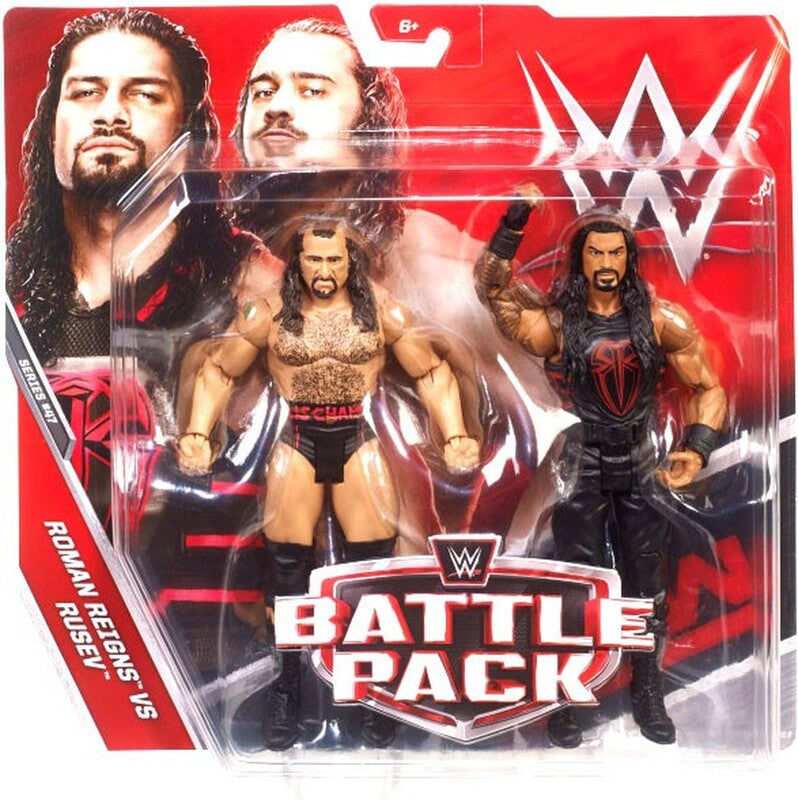 2017 WWE Mattel Basic Battle Packs Series 47 Roman Reigns vs. Rusev